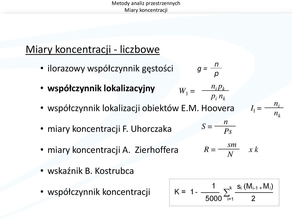 Metody Analiz Przestrzennych Ppt Pobierz